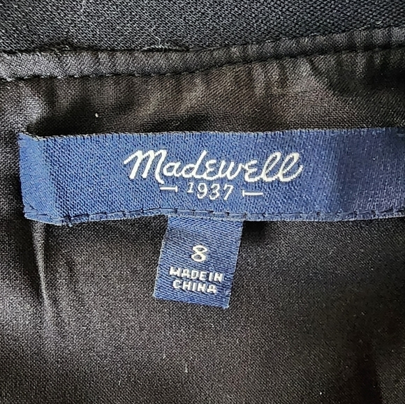 Madewell Women's Shimmer Weave Blue Tweed Shift Dress Size S. - Picture 2 of 6